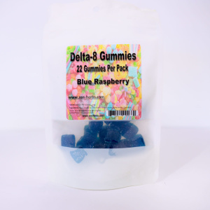 Blue Raspberry Delta-8 Gummies(22 Pieces)